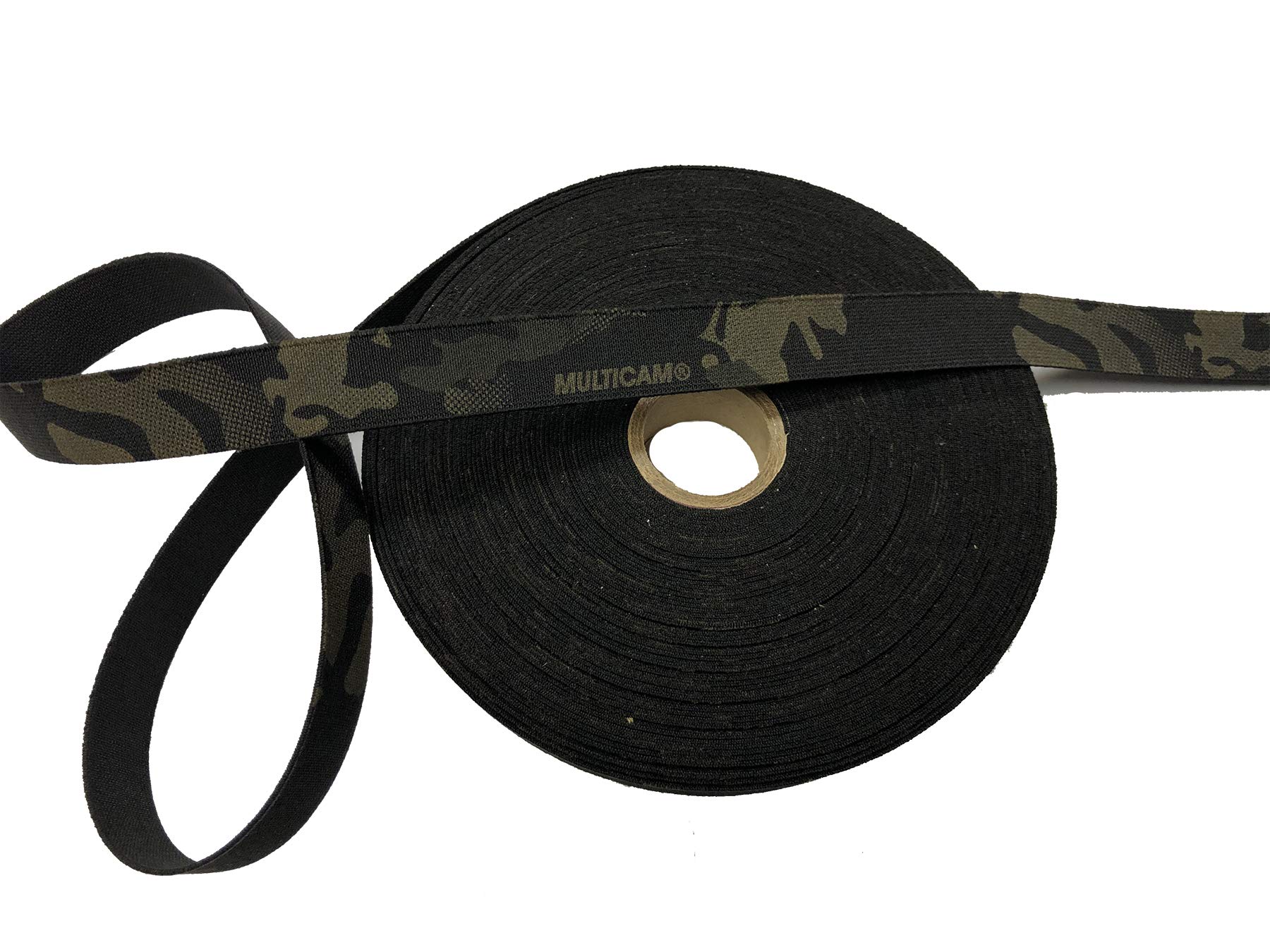 Mmi Textiles Multicam Black 1 Metre Of 25Mm / 1" Single Sided Crye Elastic