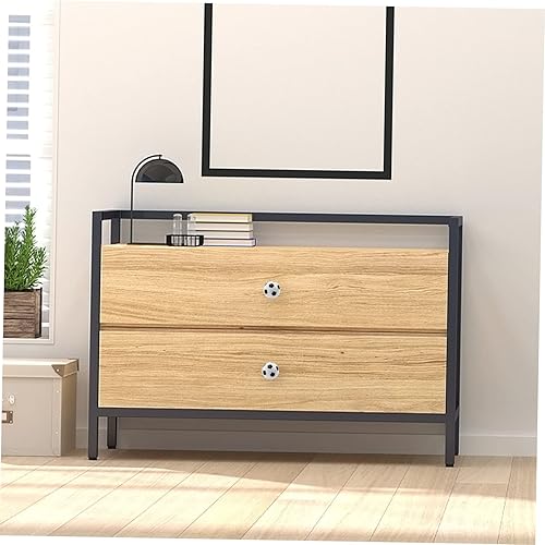 Miniatura 3 de DOITOOL 5 piezas de tiradores de fútbol para cajón de fútbol americano vintage perilla de puerta de tocador infantil a prueba de niños fútbol