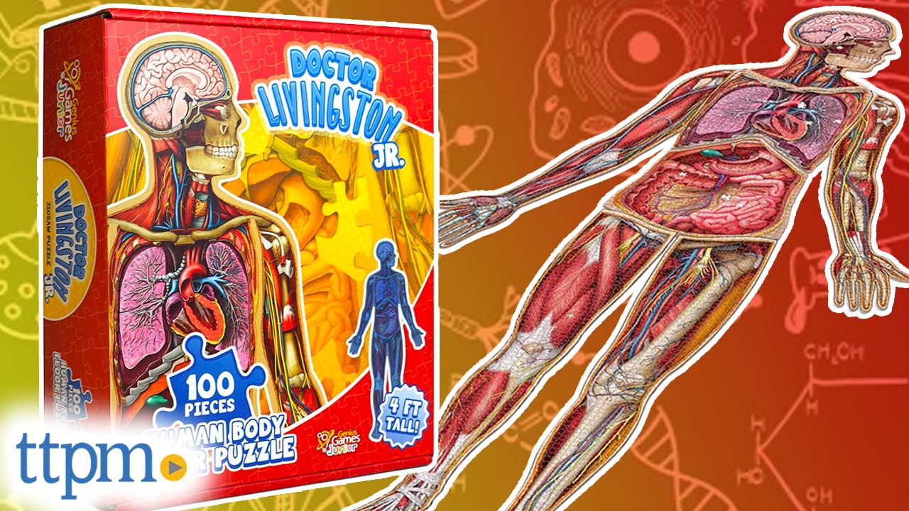 Watch Dr. Livingston Jr. 100 pc Human Body Floor Puzzle from