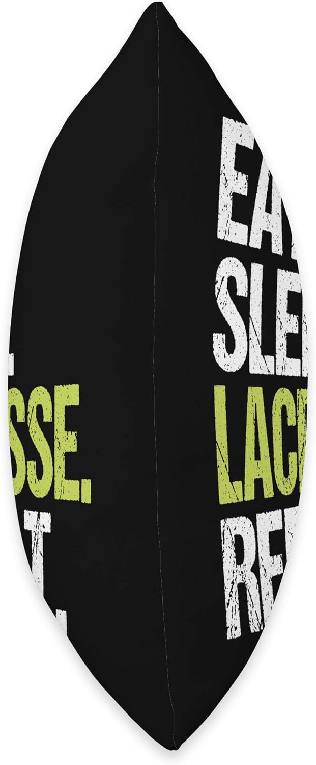 Eat Sleep Lacrosse Repeat Player Fan Christmas Gift Throw Pillow