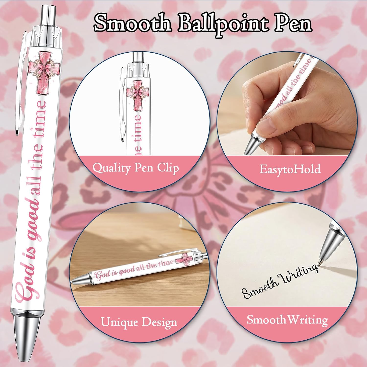 Wxiben 3Pc Spiral Notebook Pen Sticky Note Christian Faith Stationery Gifts image 5