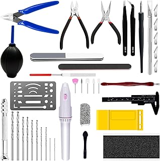 40Pcs Model Tools Kit, Modeler Basic Tools Craft Set Hobby Modeling Tools for Gundam Assembling Building Repairing and Fixing