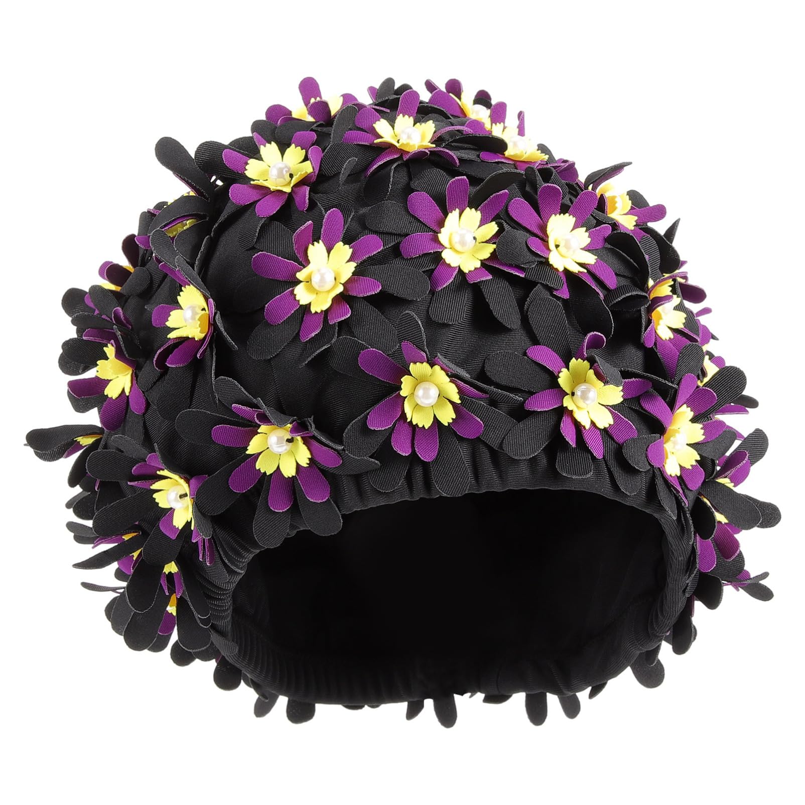 Abaodam Aumentar El Sombrero De Natación De Flores Mujeres De Sombrero De Baño Gorro De Baño Chicas Gorro De Baño para El Cabello Nadar Largo Tapa Poliéster