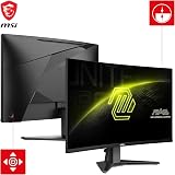 MSI MAG 27C6F 27 Inch FHD Curved Gaming Monitor - 1500R 1920 x 1080 Rapid VA Panel, 180 Hz / 0.5ms (GtG, Min.), Adaptive-Sync - DP 1.2a, HDMI CEC - 3