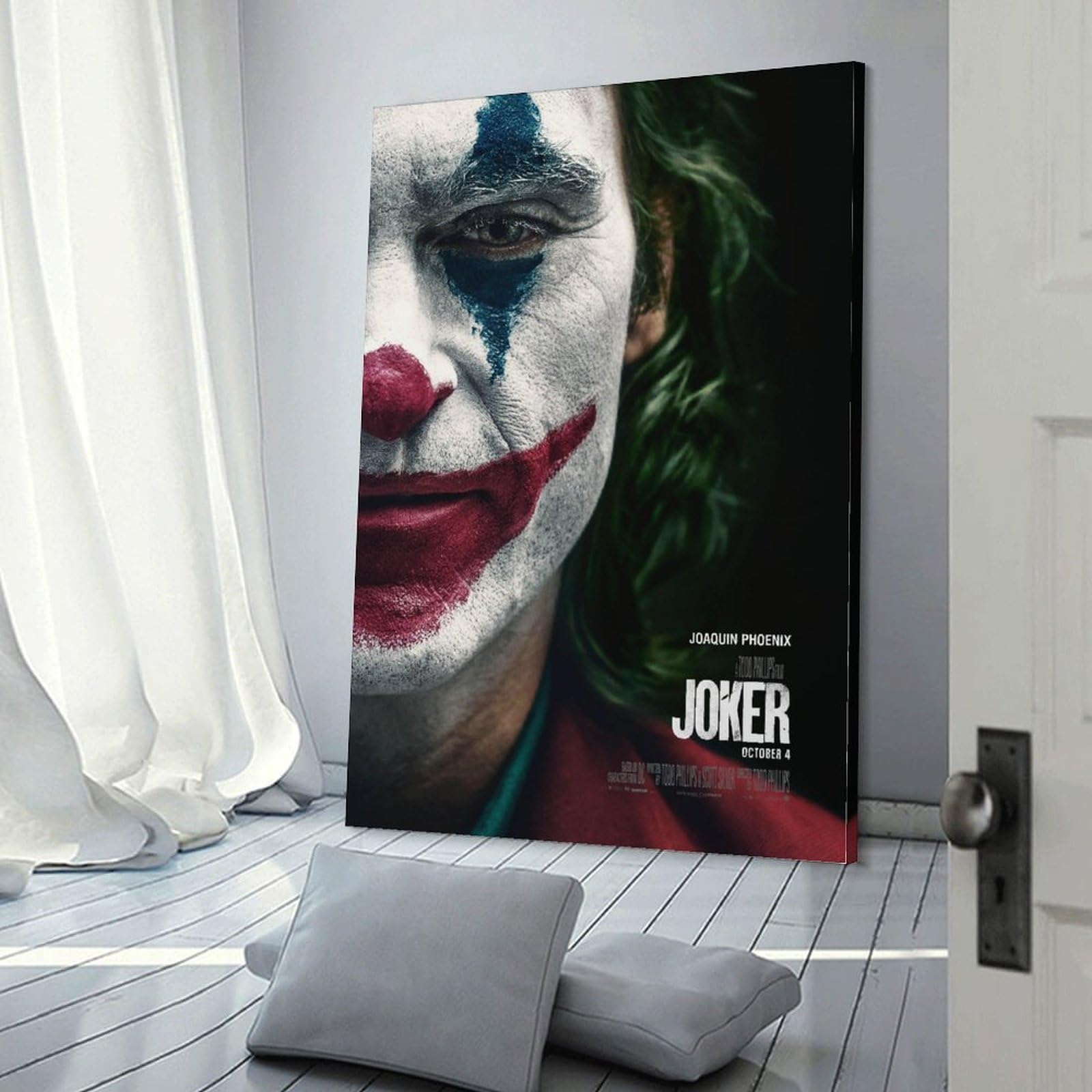 ジョーカー Joker 高級 キャンバス フレーム 付き ポスター 絵 A1