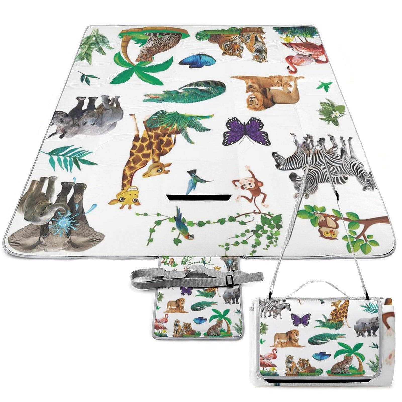 Tapis de camping résistant à la chaleur et humidité jungle sauvage