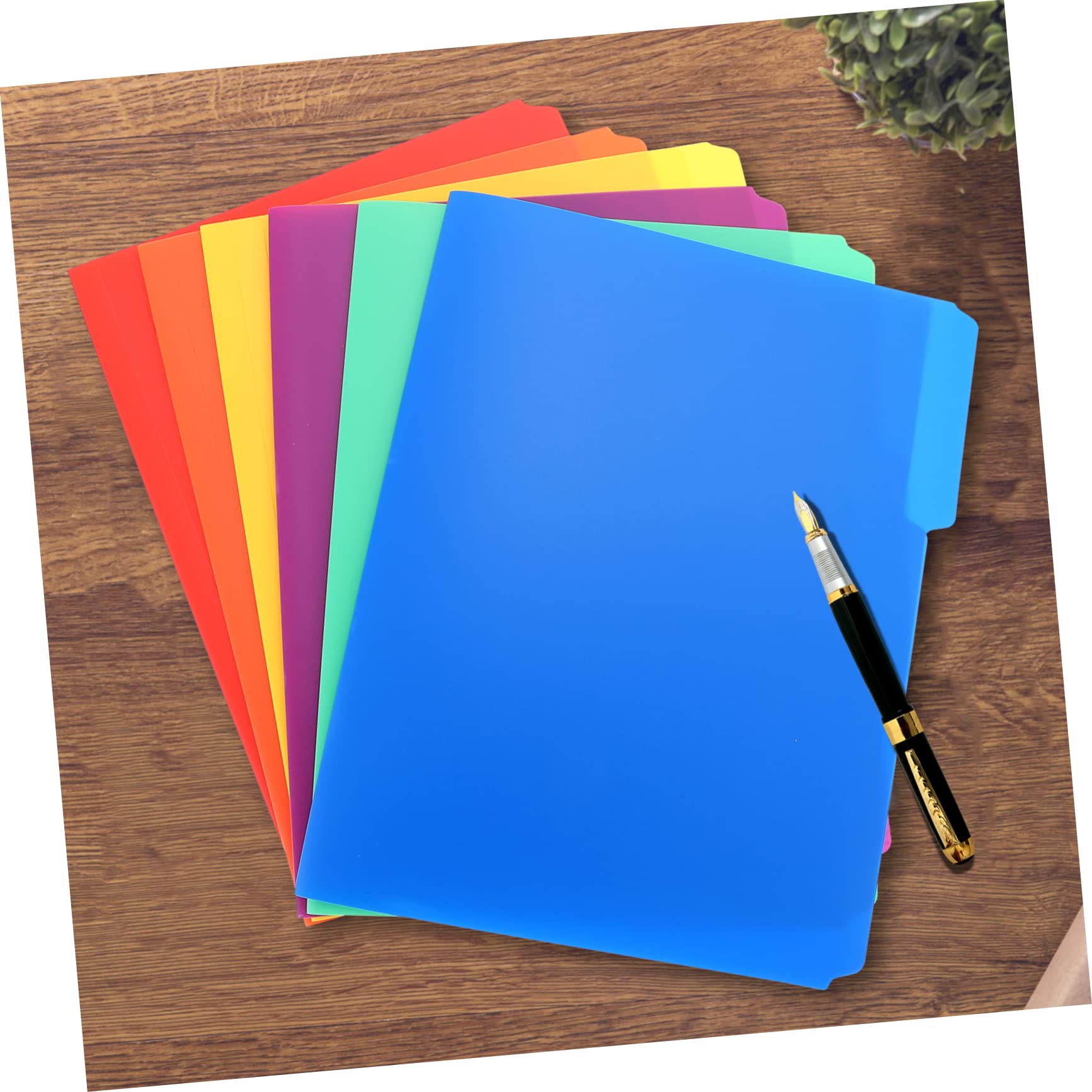 ARTIBETTER Carpeta De Plástico De Organizador De Para Oficina Y Escuela Carpeta Reutilizable Y Ligera Para Guardar Exámenes Y De Limpiar Y Mantener 6 Piezas X 4
