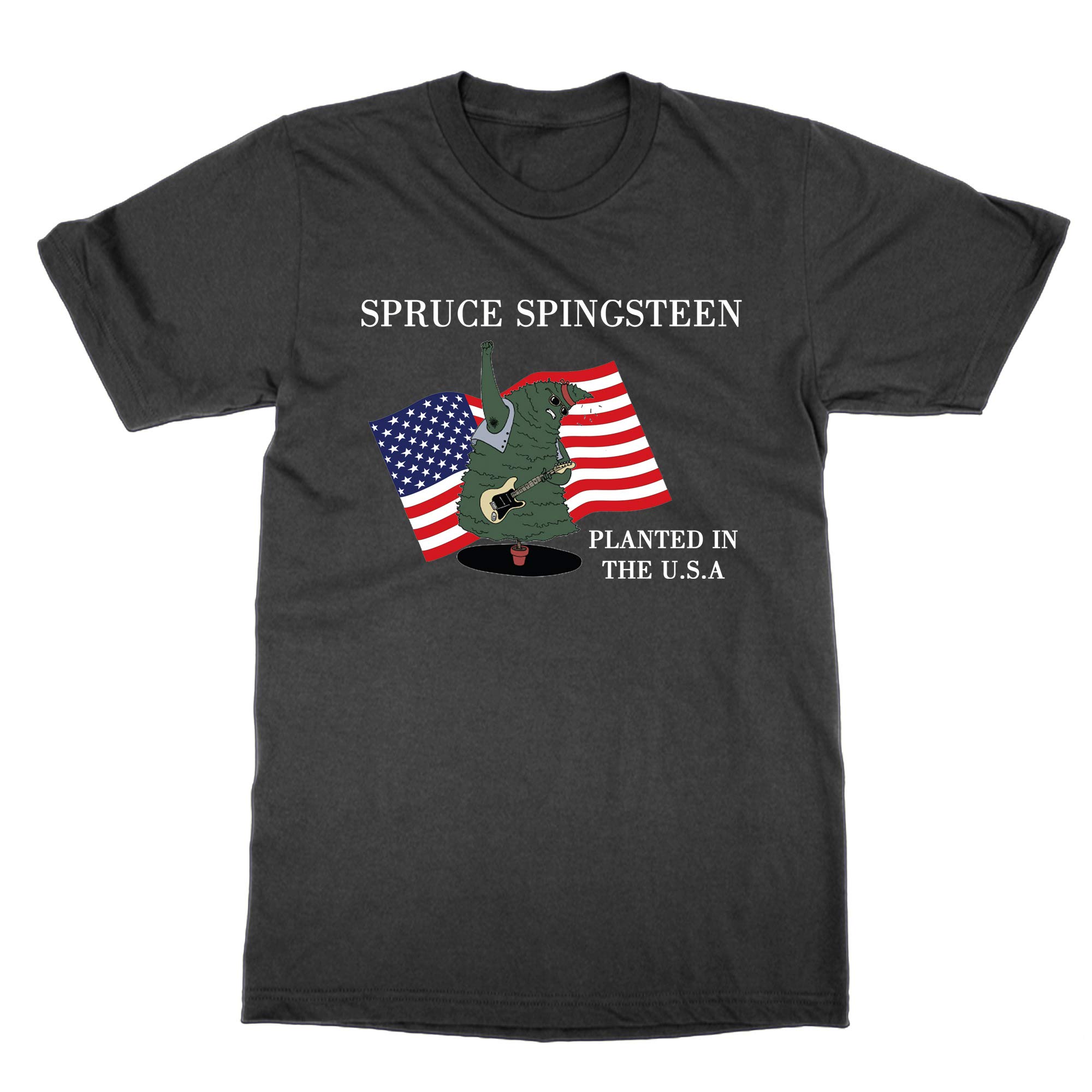 Cliquewear Black Spruce Springsteen Christmas T-Shirt (, Xl)