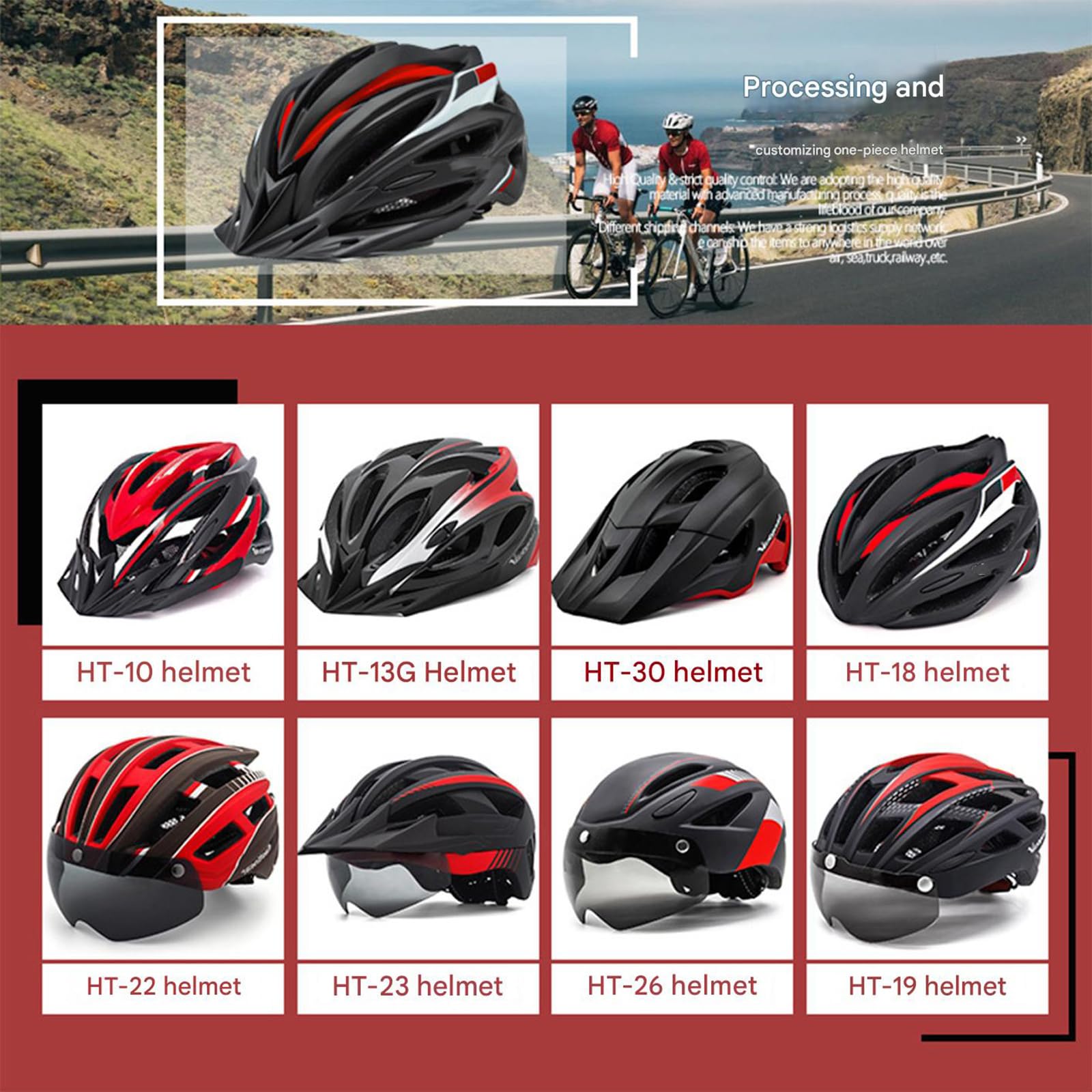 Bicicletta staccabile con luce LED caricata tramite USB, leggera per giri notturni, casco da ciclismo ricaricabile tramite USB