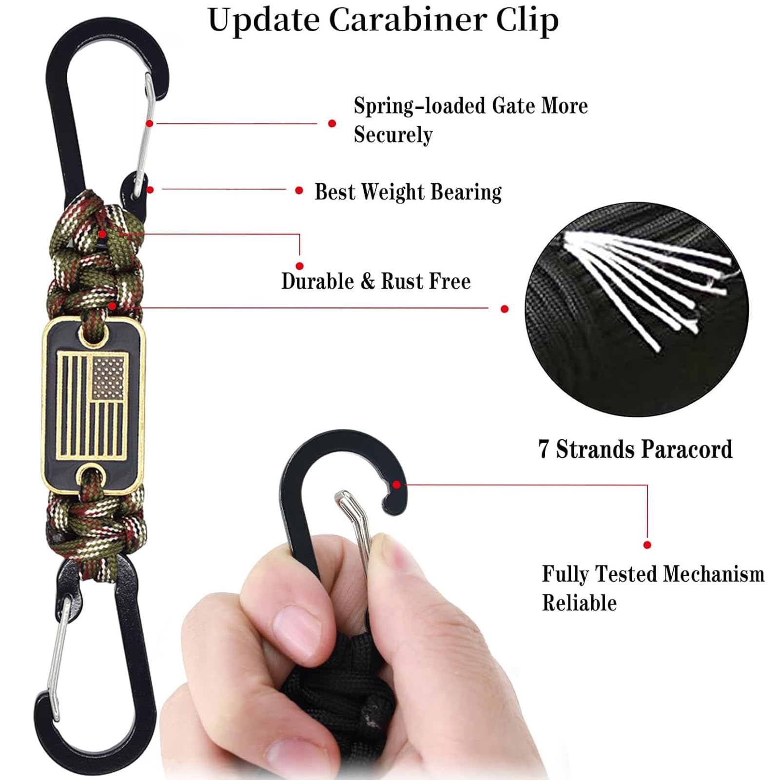 Tie Dye Lanyard EASTERUP Premium Paracord Lanyard Keychain,2Pcs