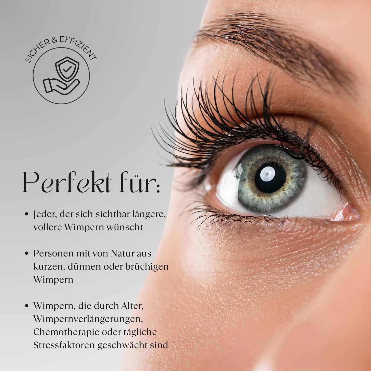 Wimpernserum mit Biotin und Hyaluronsäure, 3 ml