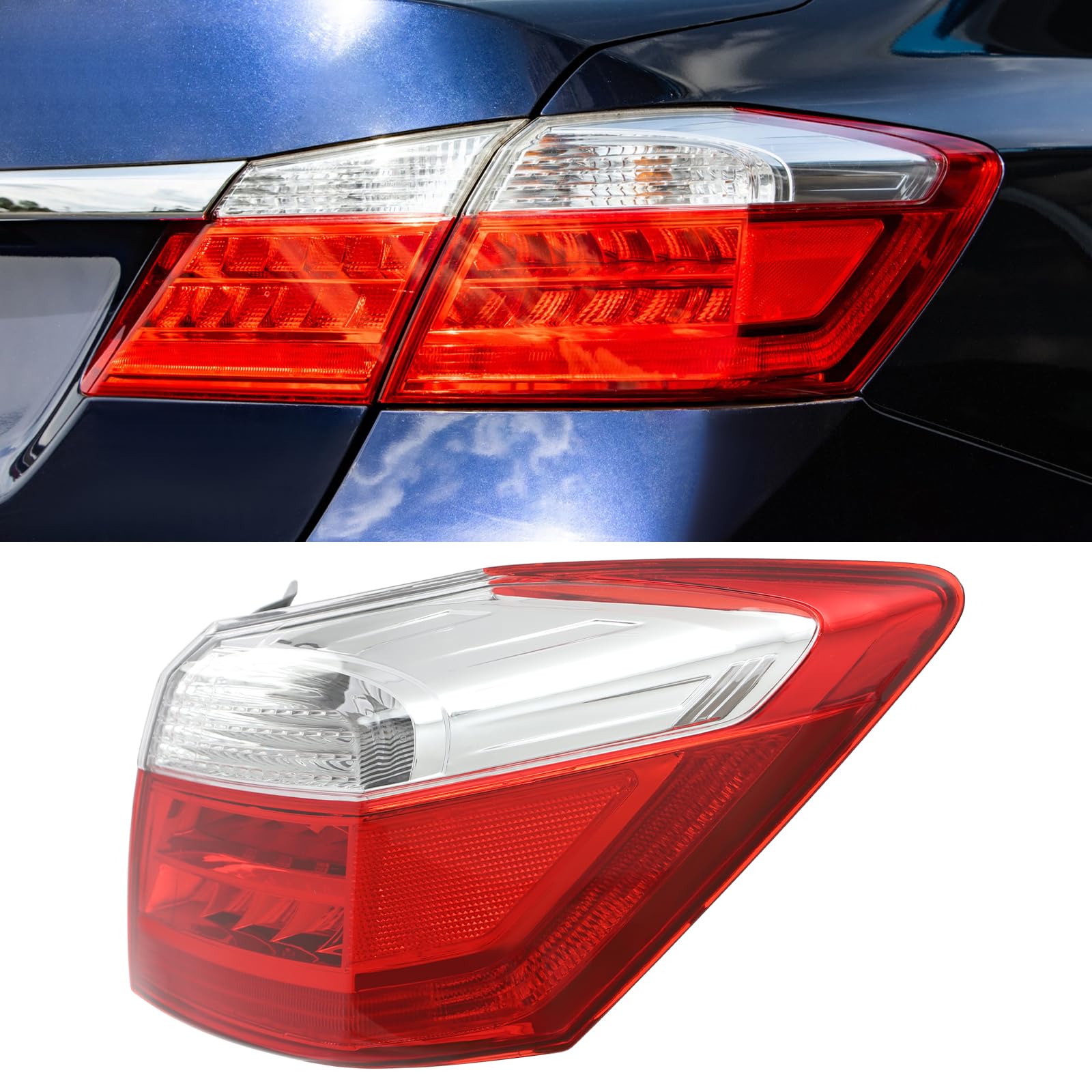 2013-2015 Honda Accord EX-L Touring LED Tail Light Passenger Side 33500T2AA12 image 1