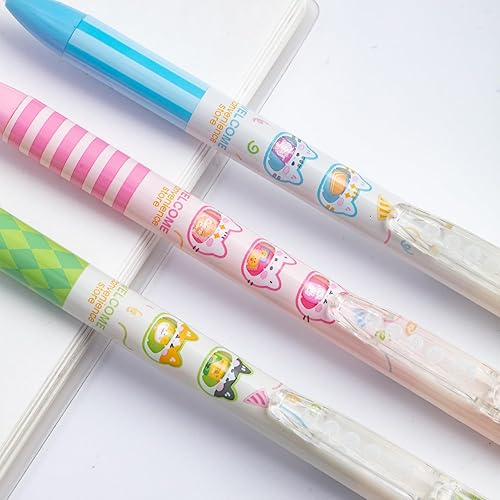 Miniatura 7 de M&G 12 bolígrafos de gel de dibujos animados, bolígrafos kawaii, bolígrafos para gatos, artículos de papelería, tinta negra, 0.020 in, suministros