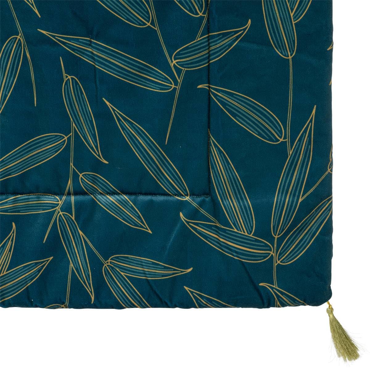 Edredon Couverture en Velours Imprimé Ozie 80 x 180 cm - Atmosphera