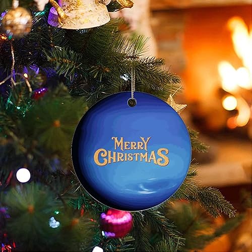 Miniatura 3 de Two-Side Printed Cosmic Galactic Planet Ceramic Christmas Ornament, Novelty for Family Friends Kids, Astronomy Fans Christmas Keepsake Pendants
