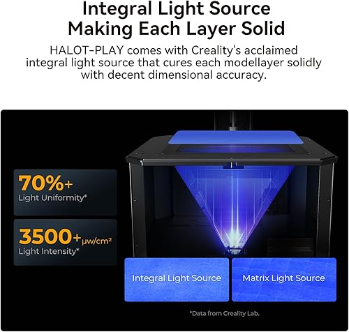 Miniatura 4 de Creality Impresora 3D de resina Halot-Play, resolución 4K de 8.9 pulgadas, impresora de resina 3D monocromática LCD de 8.9 pulgadas con luz integral