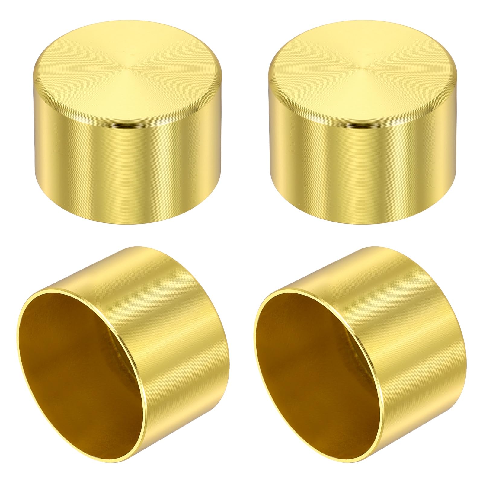 sourcing map 4Pcs Metal Furniture Feet Cover, 43 x 30 mm Furniture Pads