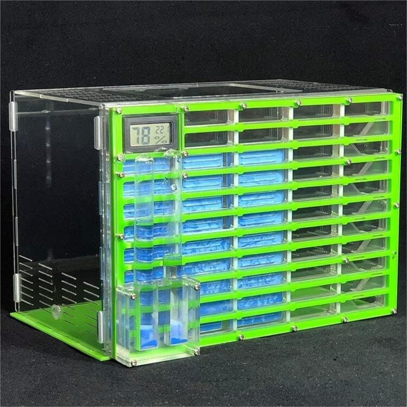 Formicarium Ameisenfarm Professionelle Große Ameisenfarm Aus Acryl Mit Futterbereich Großes Ameisenhaus Ameisennest Villa 11 Schichten Beobachtungsbox(Yellow)