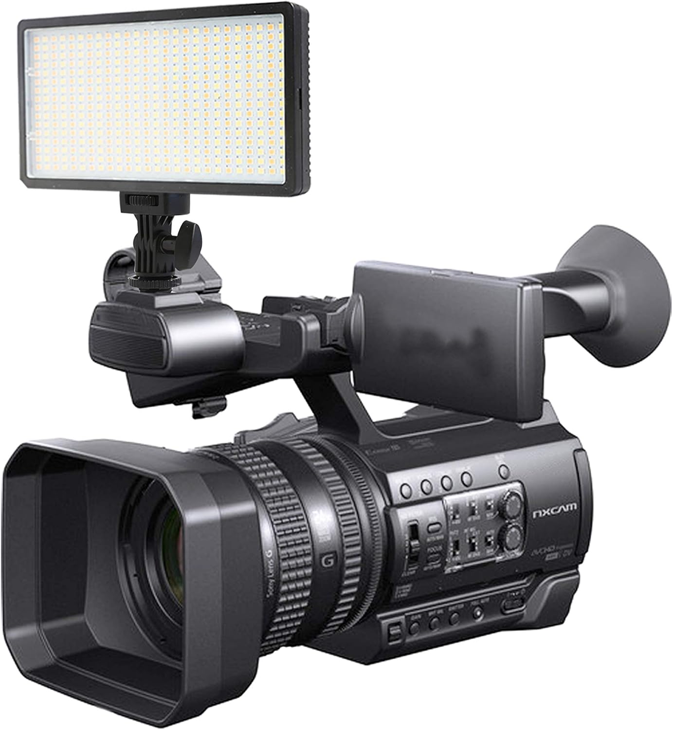 Vidpro LED-420 Professional 416 LED On-Camera Photo and Video Light Kit. Variable Color Temperature High CRI Includes Battery and Charger Perfect for On-Camera Use DSLRs Video Cameras Studio : Electronics