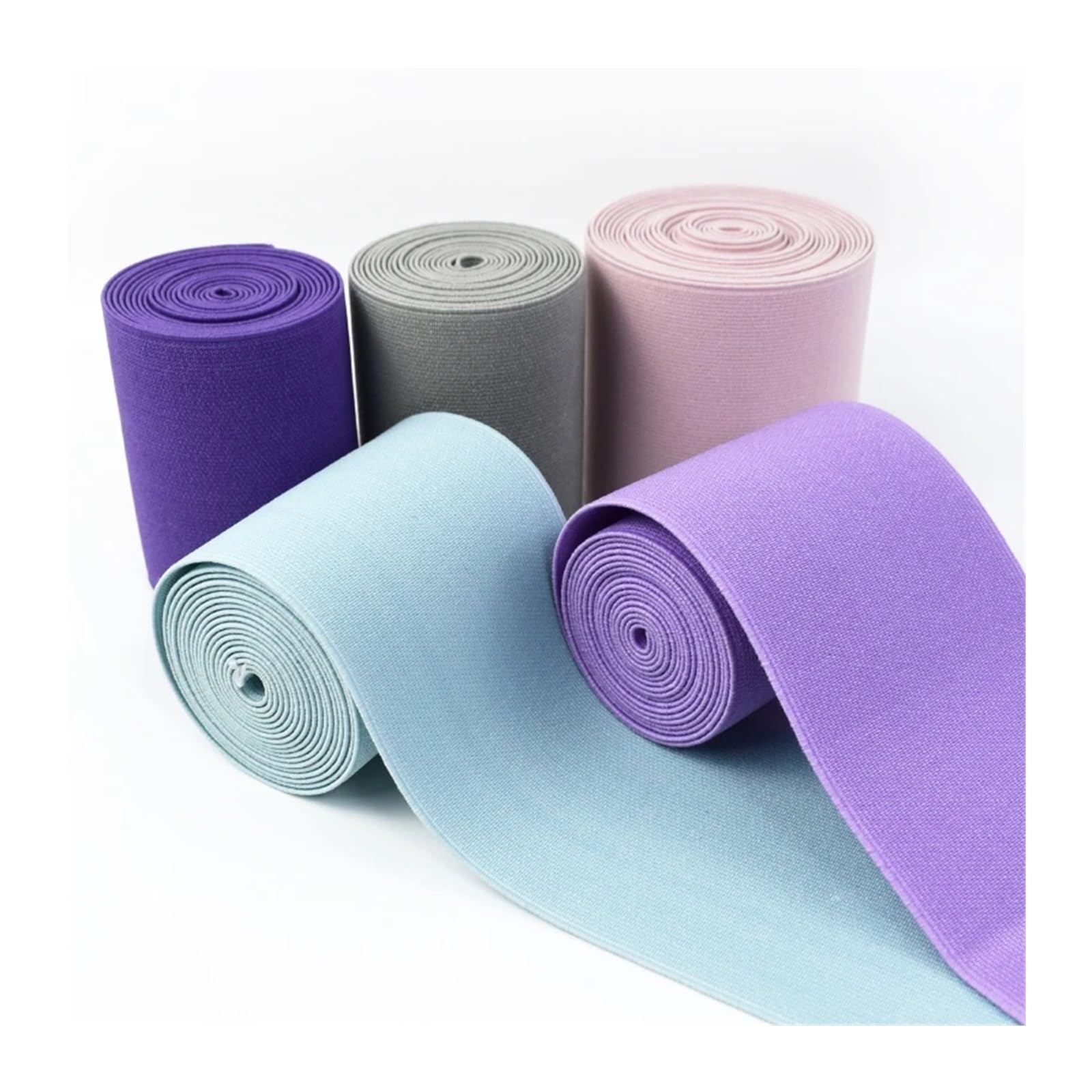1-5M Meetee 10cm szerokie gumki do szycia pasa rozciągliwa gumka joga gumki taśma DIY pasek wiosenny akcesoria do szycia(LakeBlue,3Meters)