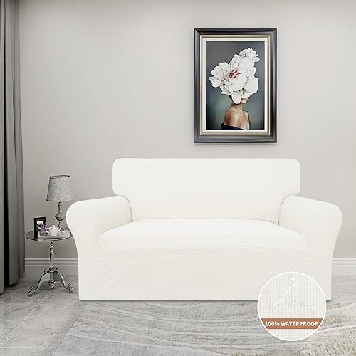 Miniatura 2 de Easy-Going - Funda de sofá 100% impermeabilidad doble, diseño jacquard elástico, protector de muebles a prueba de fugas para niños, mascotas, perros