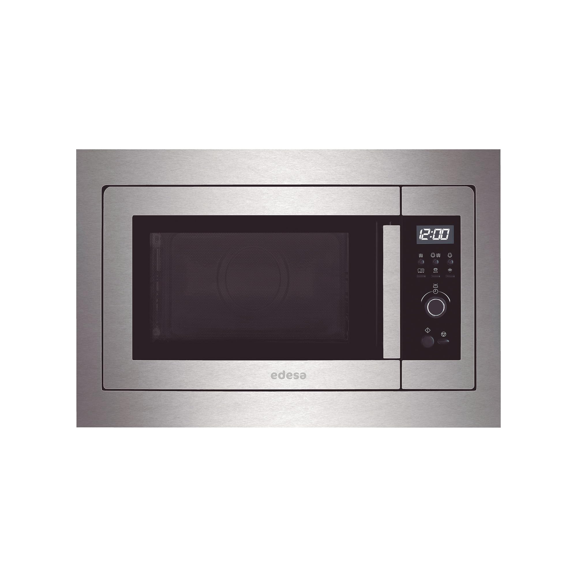 Edesa EMW-2020-IG X Einbau-Mikrowelle (integriert, Grillmikrowelle, 20 l, 700 W, Drehknöpfe, Edelstahl)