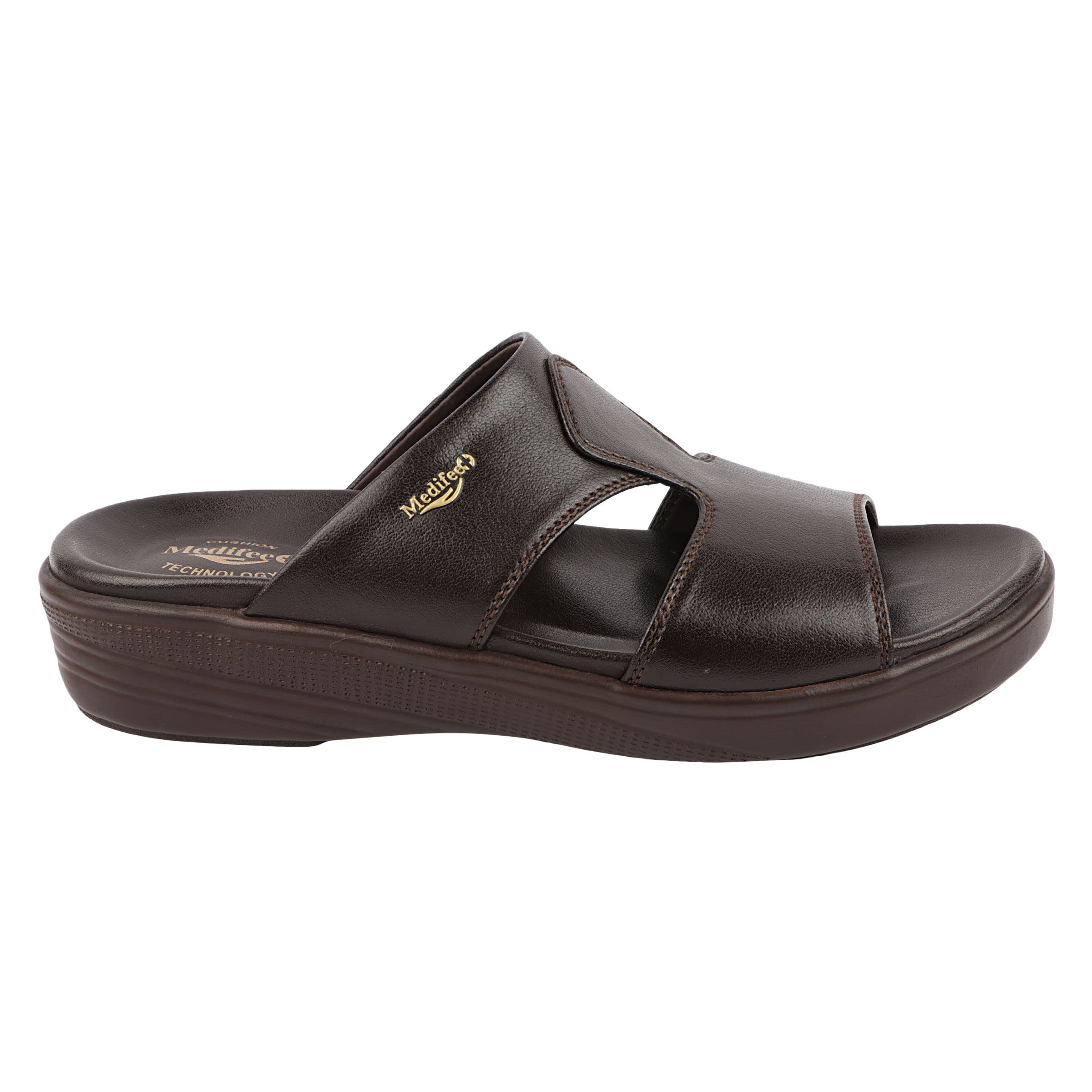 Medifeet Mens Open-Toe Bondage Sandals (BROWN, numeric_8) (B0C4HDYMJW) Amazon Price History, Amazon Price Tracker