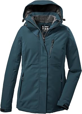 Killtec Damen Outdoorjacke Funktionsjacke mit abzippbarer Kapuze KOW 140 WMN Jckt wasserdicht, Winddicht, atmungsaktiv
