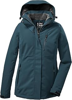 Killtec Damen Outdoorjacke Funktionsjacke mit abzippbarer Kapuze KOW 140 WMN Jckt wasserdicht, Winddicht, atmungsaktiv