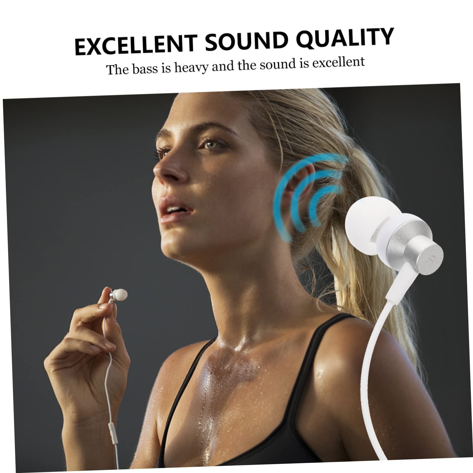 HEMOTON 2pezzi Cuffie In-ear Per Auricolari Portatili Con Suono Potente e Design Pratico Compatibili Con Vr Glasses Per Giocatori e Amanti Della Realtà Virtuale