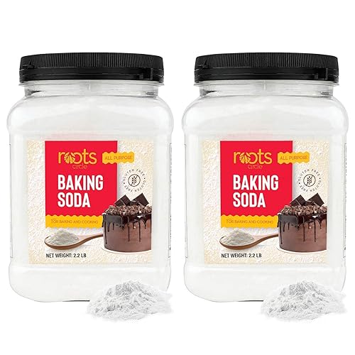 Miniatura 8 de Roots Circle Soda para hornear paquete a granel 1 recipiente hermético de 352 onzas bicarbonato de sodio multiusos sin gluten para cocinar y hornear
