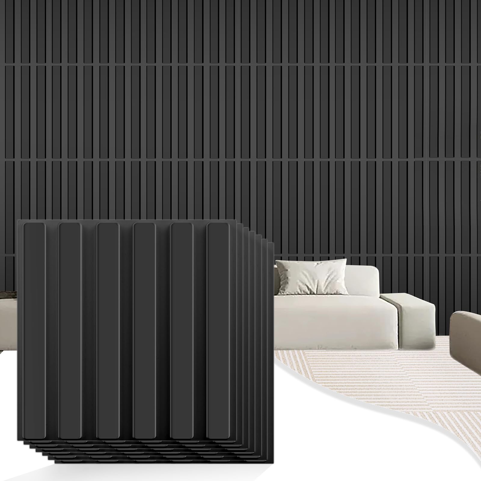 NZQXJXZ 33 Pack 3D Wall Panels for Interior Wall Decor, 12''x12'' Wall Art Decor Wall Decor Peel and Stick, Paintable Wall Covering Panels for Game Room Living Room Bedroom Cover 33.Sq.Ft.