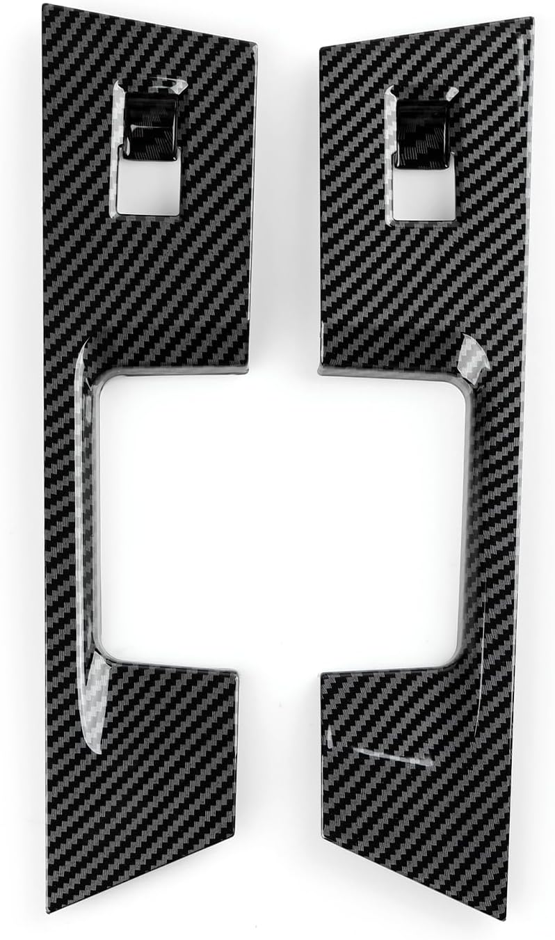 Youtaiche Car Rear Window Lift Switch Panel Sticker ABS Carbon Fiber Cover Interior Trim Decal for Ford F150 2021 2022 2023 2024 Accessories
