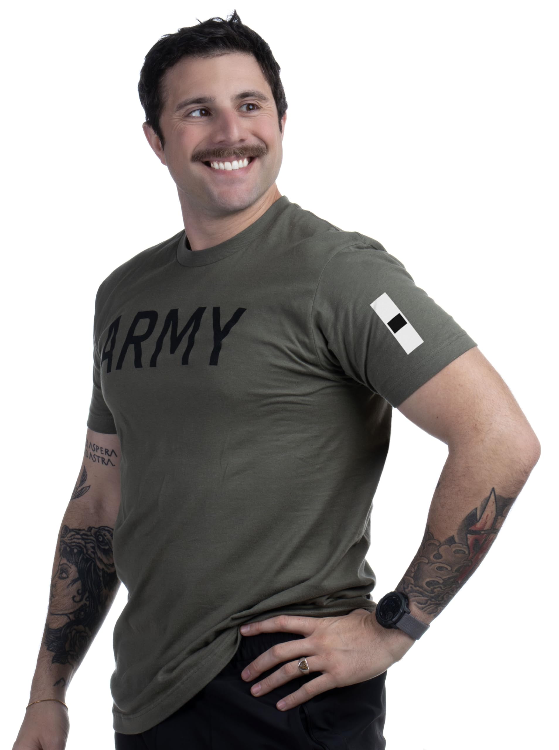 Army PT Style Shirt - U.S. Military Physical Training Infantry Veteran Workout T-Shirt