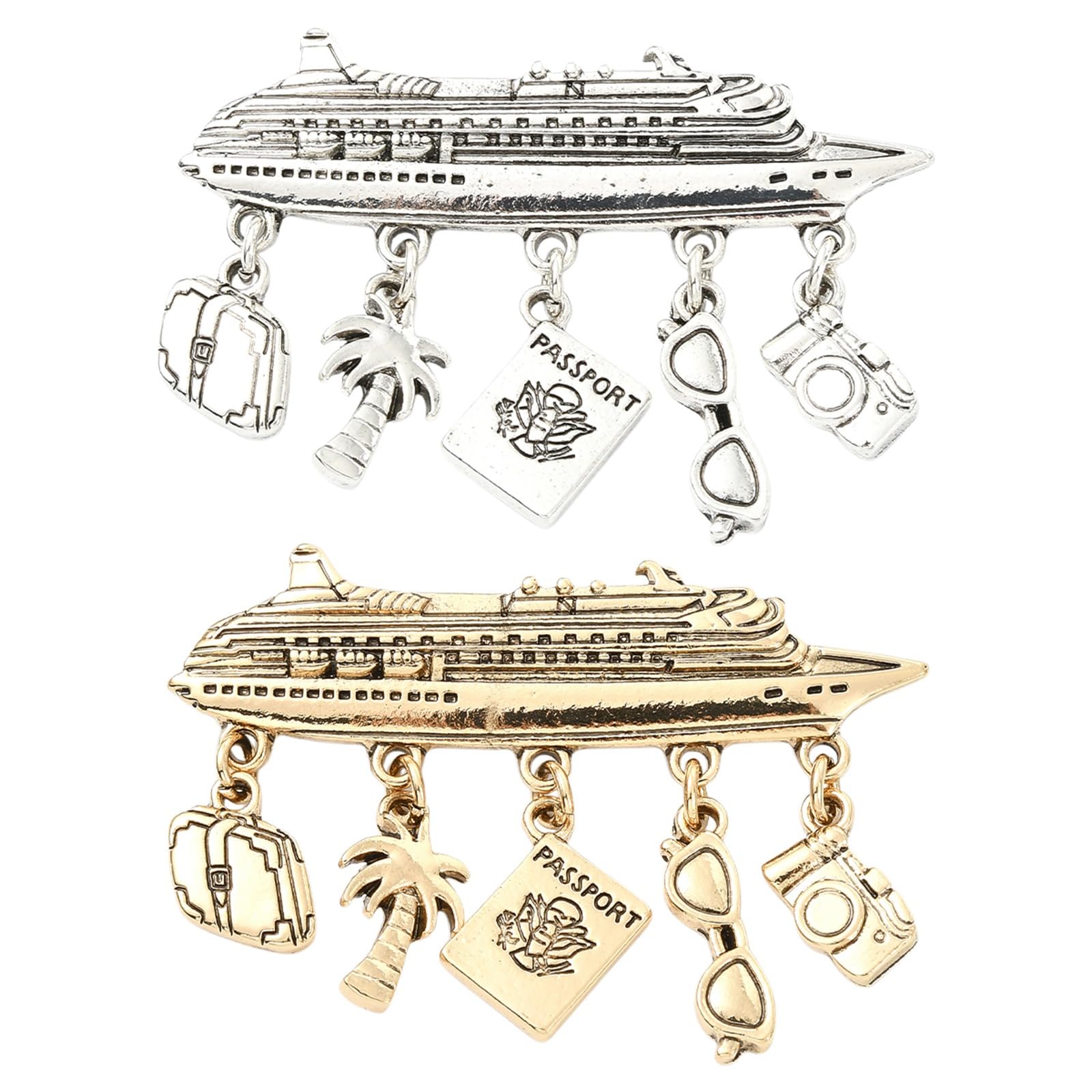 Broche bateau antique Stiesy, le cadeau bijoux vintage idéal pour globe-trotteur