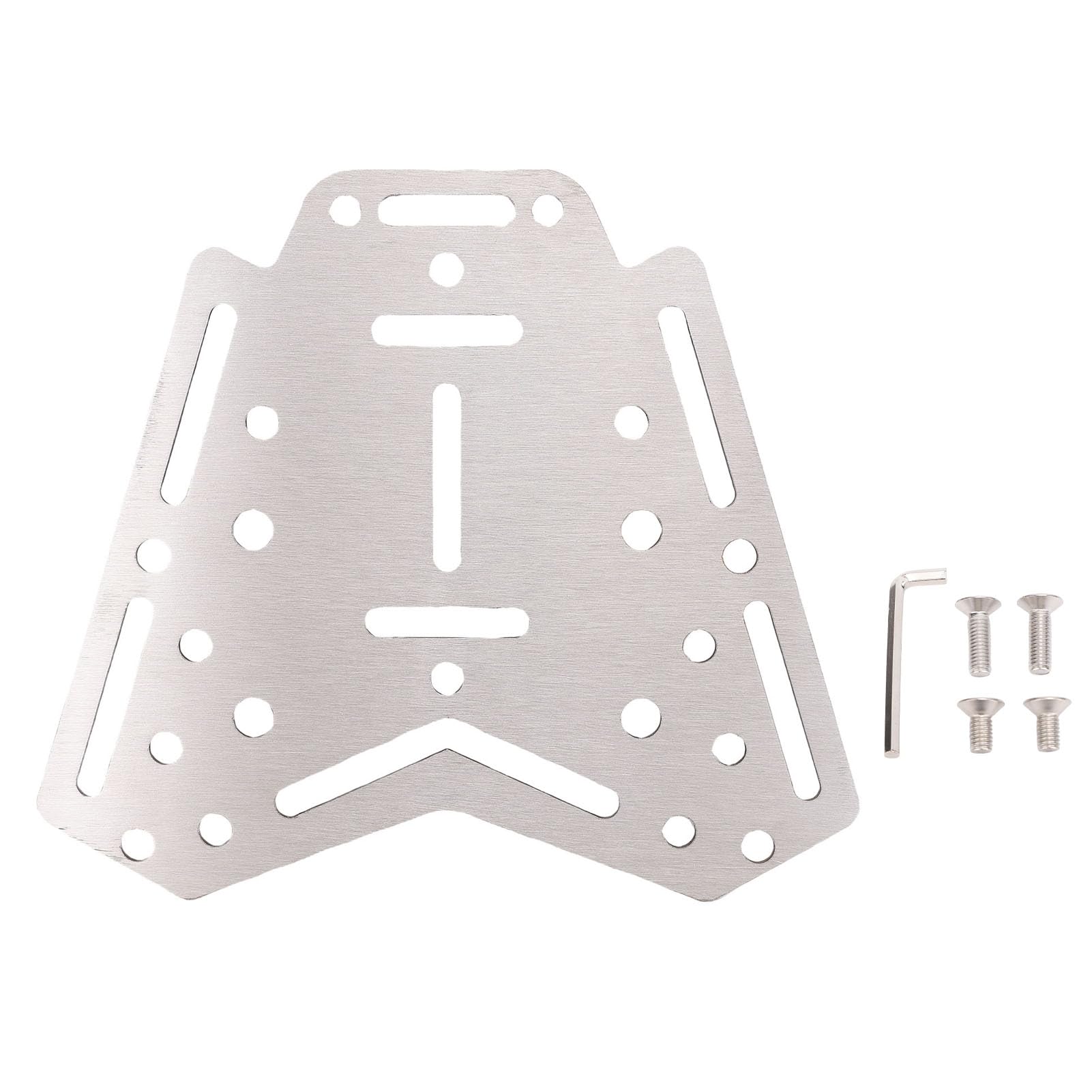 CHICIRIS Pastilla de Equipaje Trasero de Motocicleta, Soporte de Almacenamiento Extraíble de Acero Inoxidable con Alta Capacidad de Carga para Zontes 310M 350D X310 350X 368D 368M