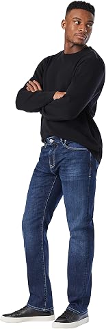 Mavi Marcus Feather Blue Slim Straight Jeans for Men