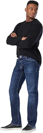 Mavi Marcus Feather Blue Slim Straight Jeans for Men
