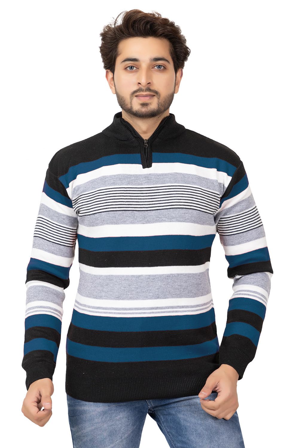 ColorChakra Woolen Sweater for Mens Cardigan for Winter wear Wool Pullover
