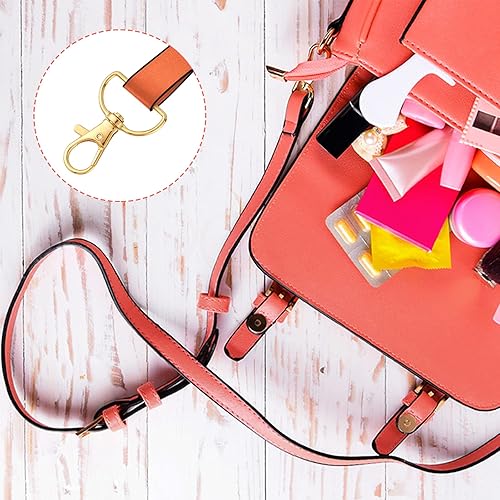 Miniatura 5 de Hotop 35 Piezas Cierres Giratorios Mosquetones de Cordón Ganchos de Clip para Llavero Gancho de Metal Cierre de Garra de Langosta con Anillos en D