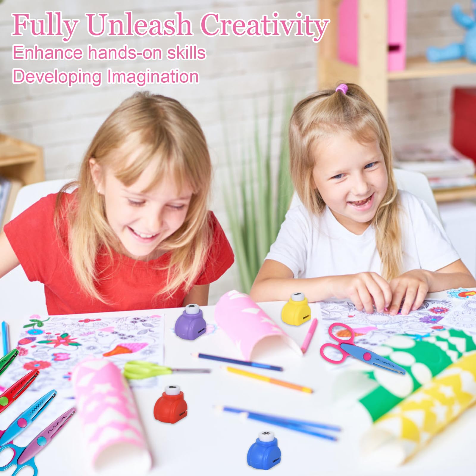 Forbici Sicurezza Bambini 7 Pezzi - Taglio Zig Zag, Onde E Forme Creative - Foto 7