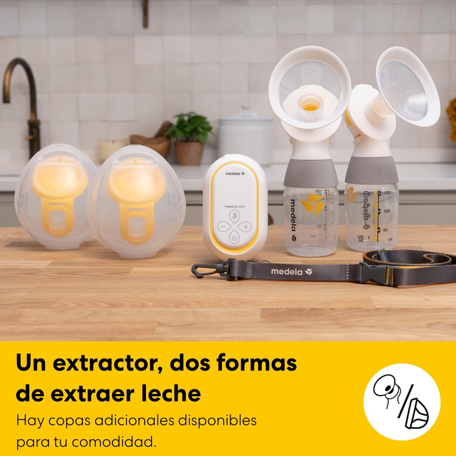 Medela Freestyle Mini Classic extractor de leche eléctrico doble con batería recargable