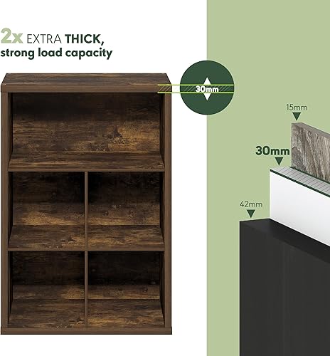 Miniatura 49 de Furinno Pasir - Estantería abierta de 3 niveles, color café americano Americano,Blackwood,Marrón,Nuez Columbia,gris roble francés,Arce,Roble