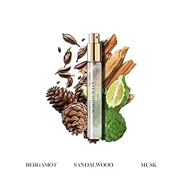 Caswell-Massey Woodgrain Sandalwood Cologne Spray, Spicy Sandalwood with Cedar and Hints of Citrusy Musk, Fragrance for Men, Made in USA, 0.25 Oz