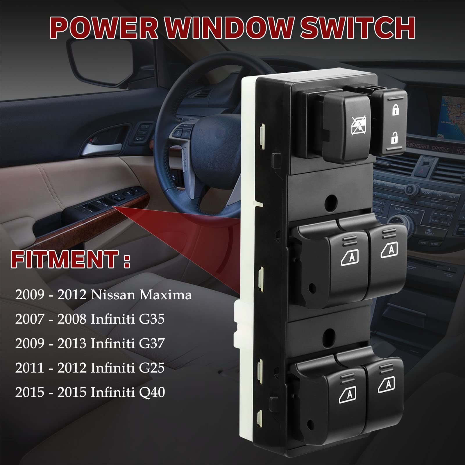 Amazon.com: LCWRGS Master Power Window Switch Fits for 2009-2012