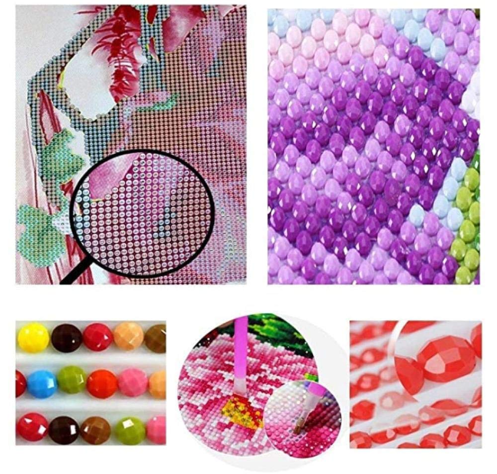 Kit per pittura a mosaico 5D per adulti, kit fai da te per decorare la casa, motivo: donna e ali, 40 x 50 cm