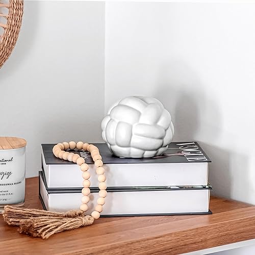 Decoración de nudo, decoración de eslabones de cadena, decoración de libros de mesa auxiliar, detalles de decoración de estantes, decoración moderna