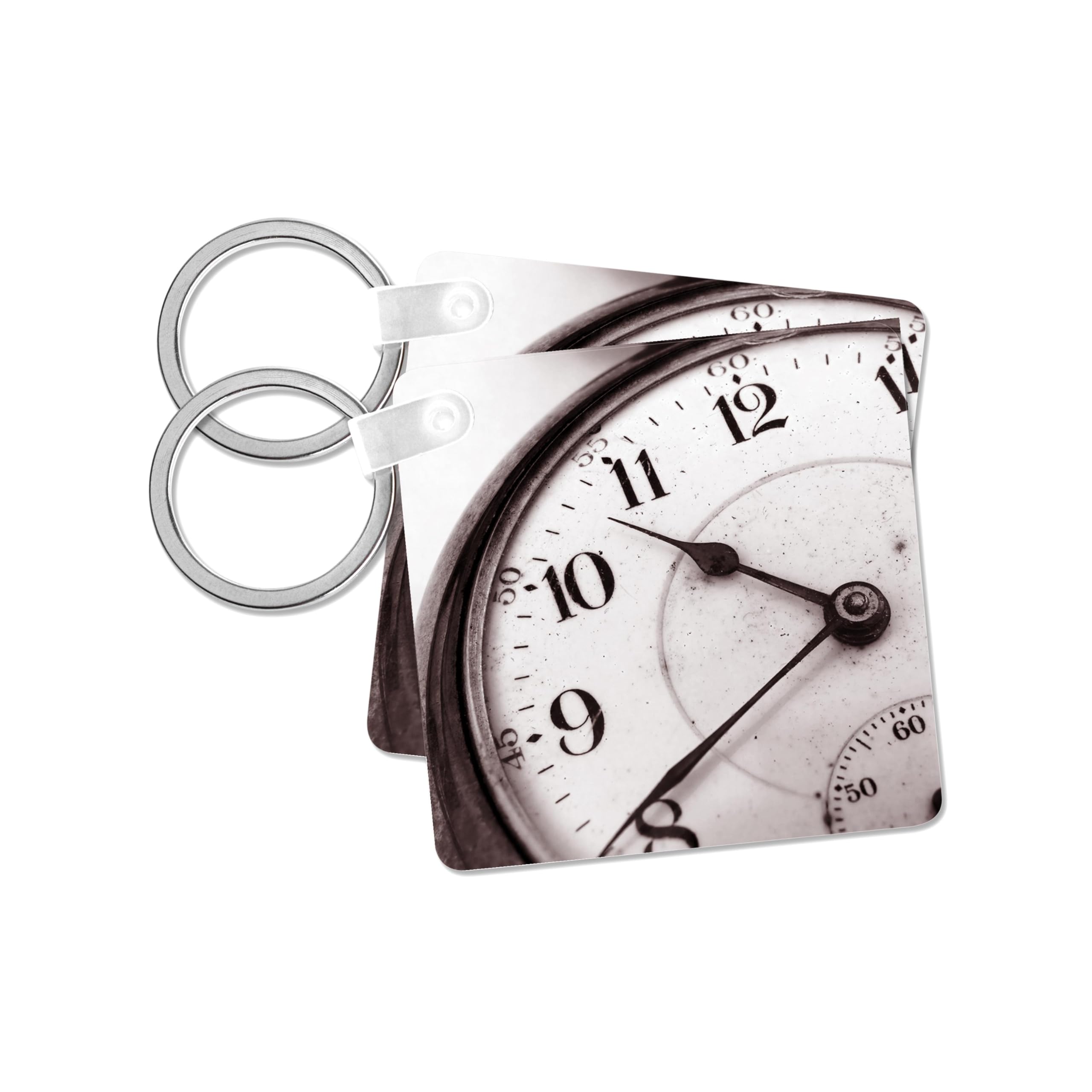 3dRose, Antique pocket watch, set of 6 Key Chains