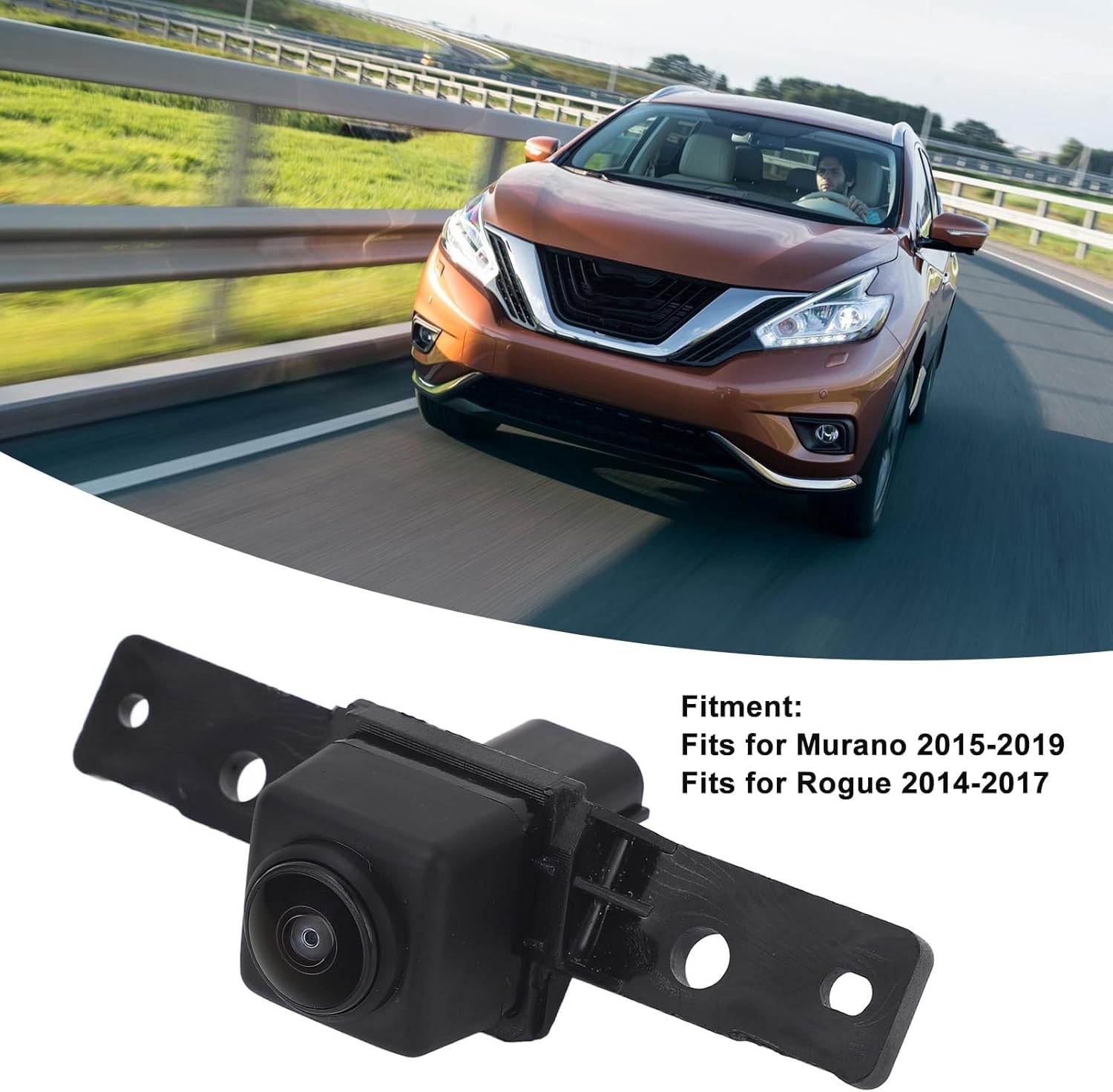 Front View Camera, Car Front Grill Camera, Kuuleyn Front View Bumper Grille Camera 284f1 4ba0a Back up Assist Parking Camera for Murano Rogue, Kuuleyn0tauzigqhd
