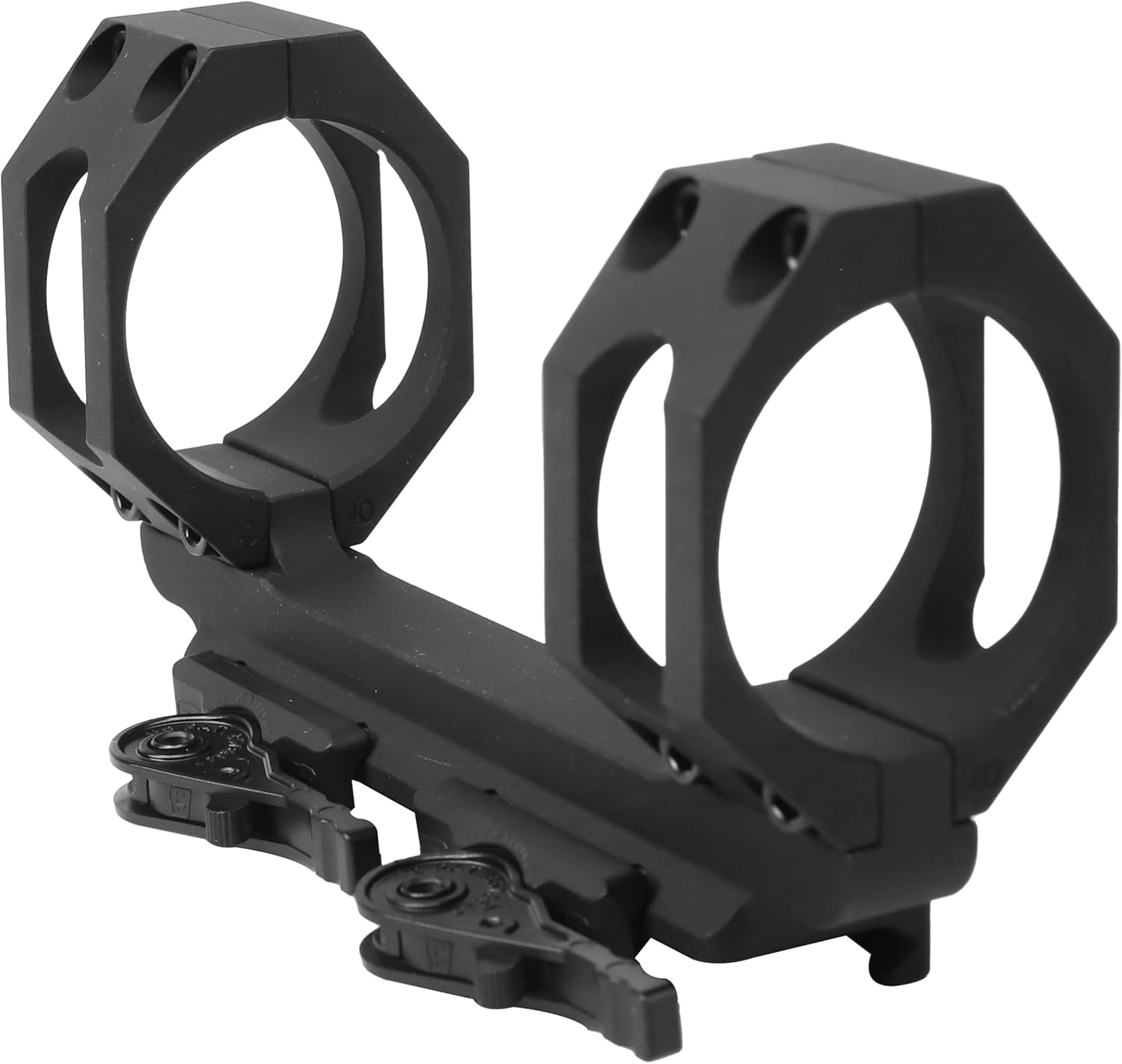 AD-Recon-SW 40 mm 20 MOA Wide Spaced Scope Mount, QD Auto Lock Lever, 6061 T1 Aluminum, T3 Anodized, Black, Made in USA (AD-RECON-SW-20 MOA-40-TL)